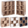 Wooden 6 Cubed Storage Units (Oak)[126359]