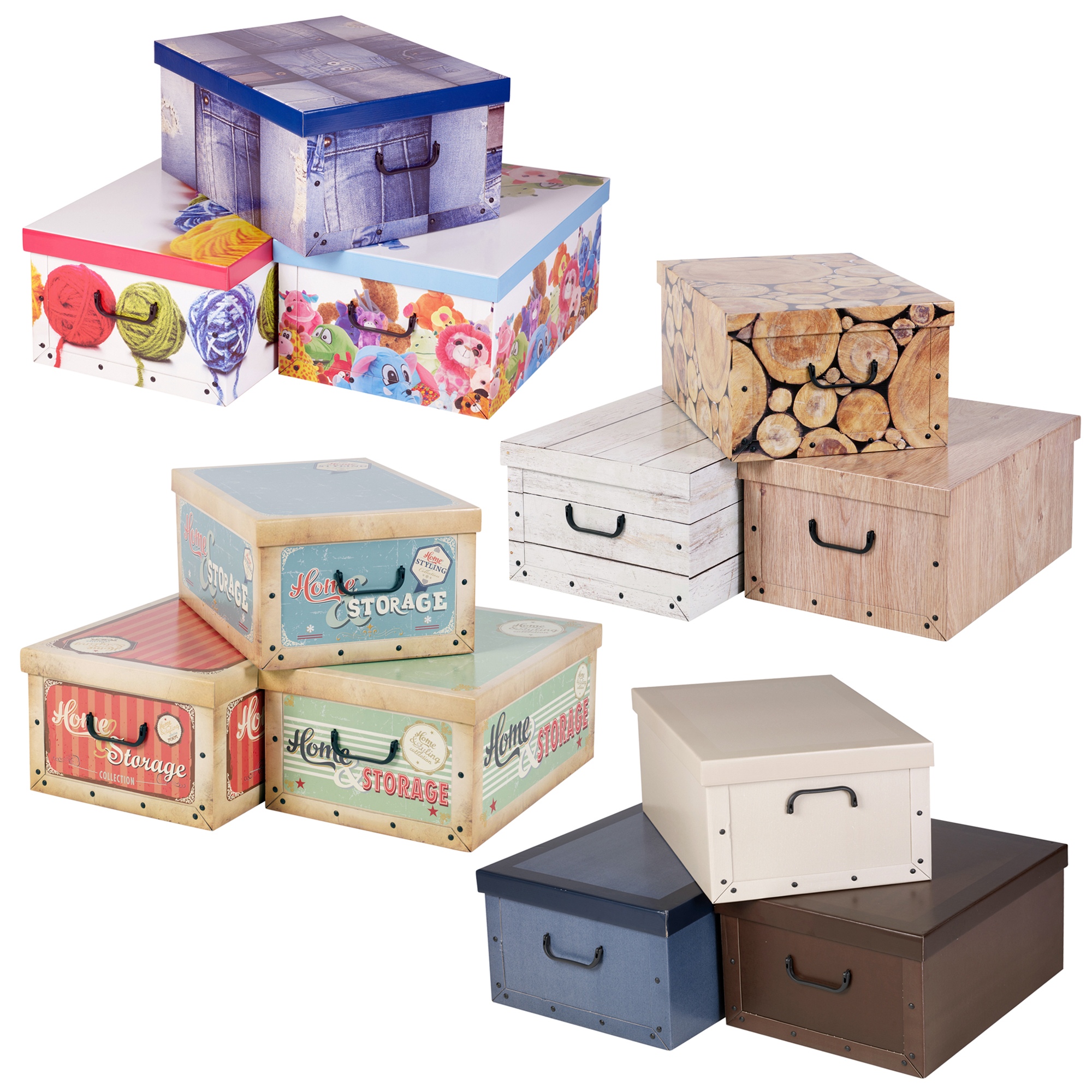collapsible toy box with lid