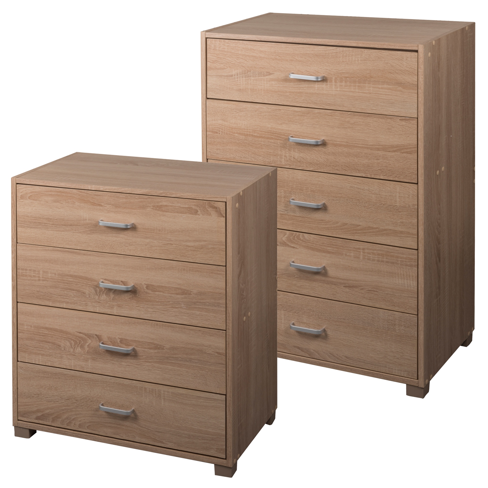 4 or 5 Drawer Oak Chest Of Drawers Wooden Bedroom Furniture Clothes