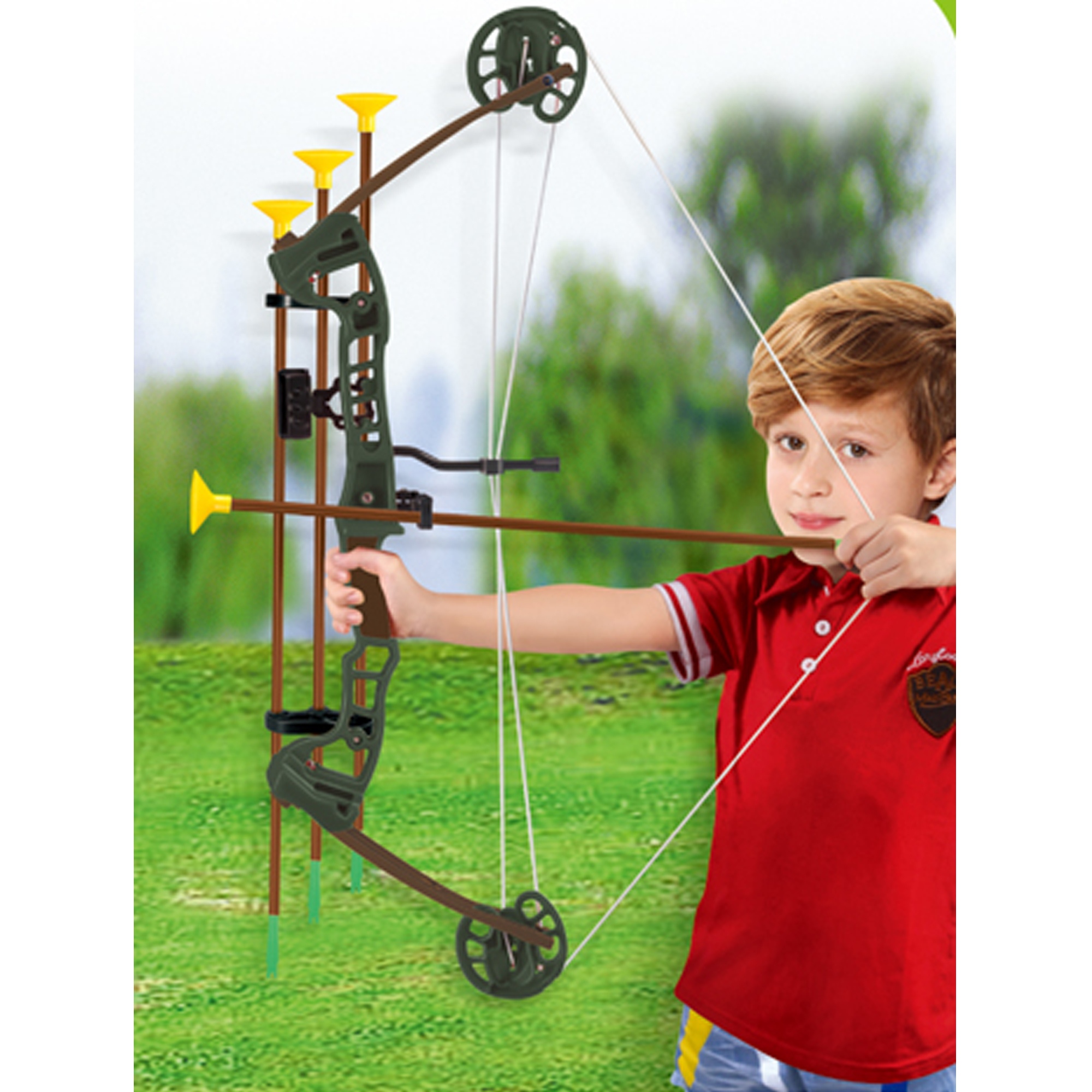 Niños Bow & Arrow Set con flechas de juguete de caza de destino Tiro