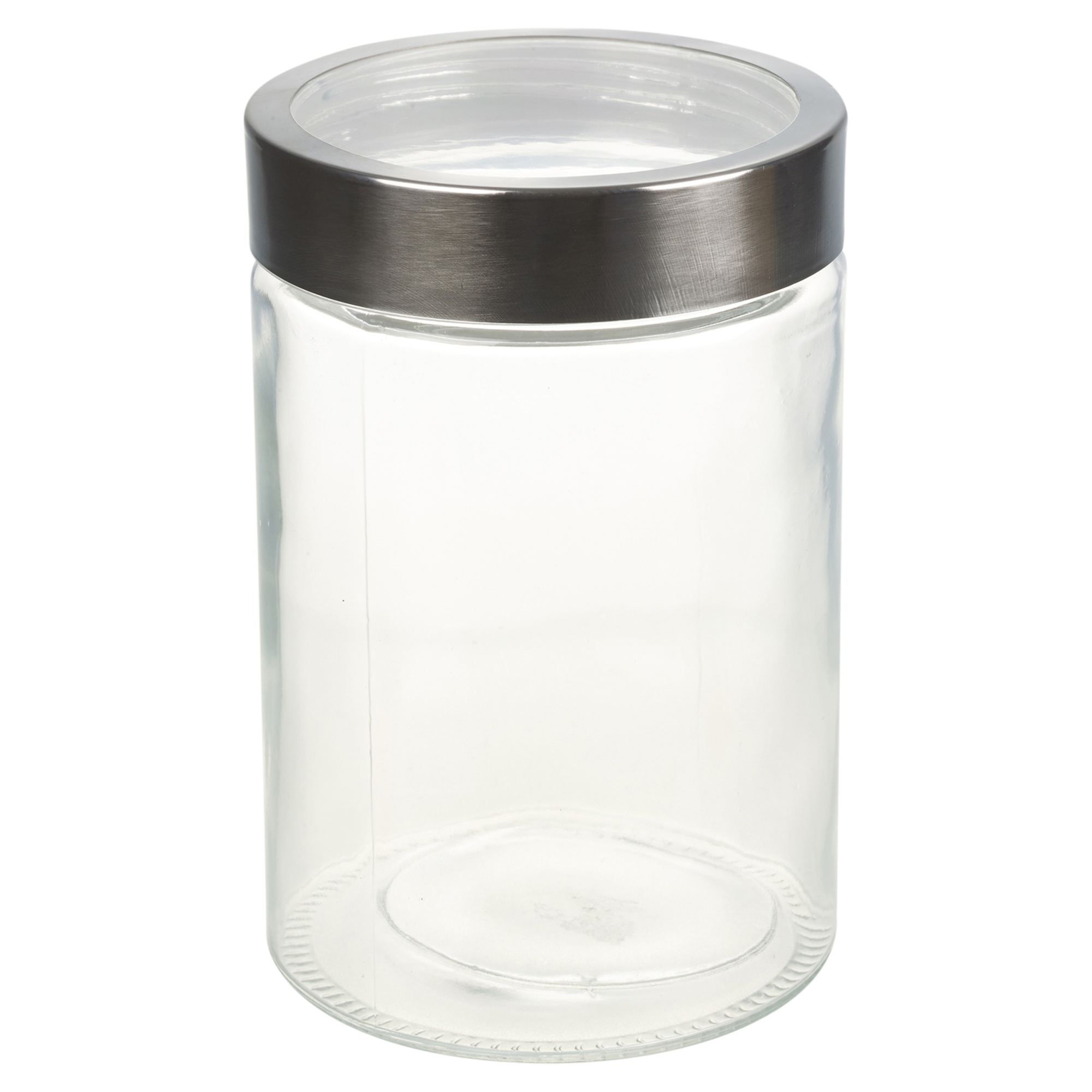 3 Sizes Clear Glass Food Preserve Kitchen Storage Container With Screw