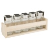 6pc Spice Jar with Wooden Stand [400731]