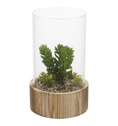 Artificial Plant with Wooden Base [477795]