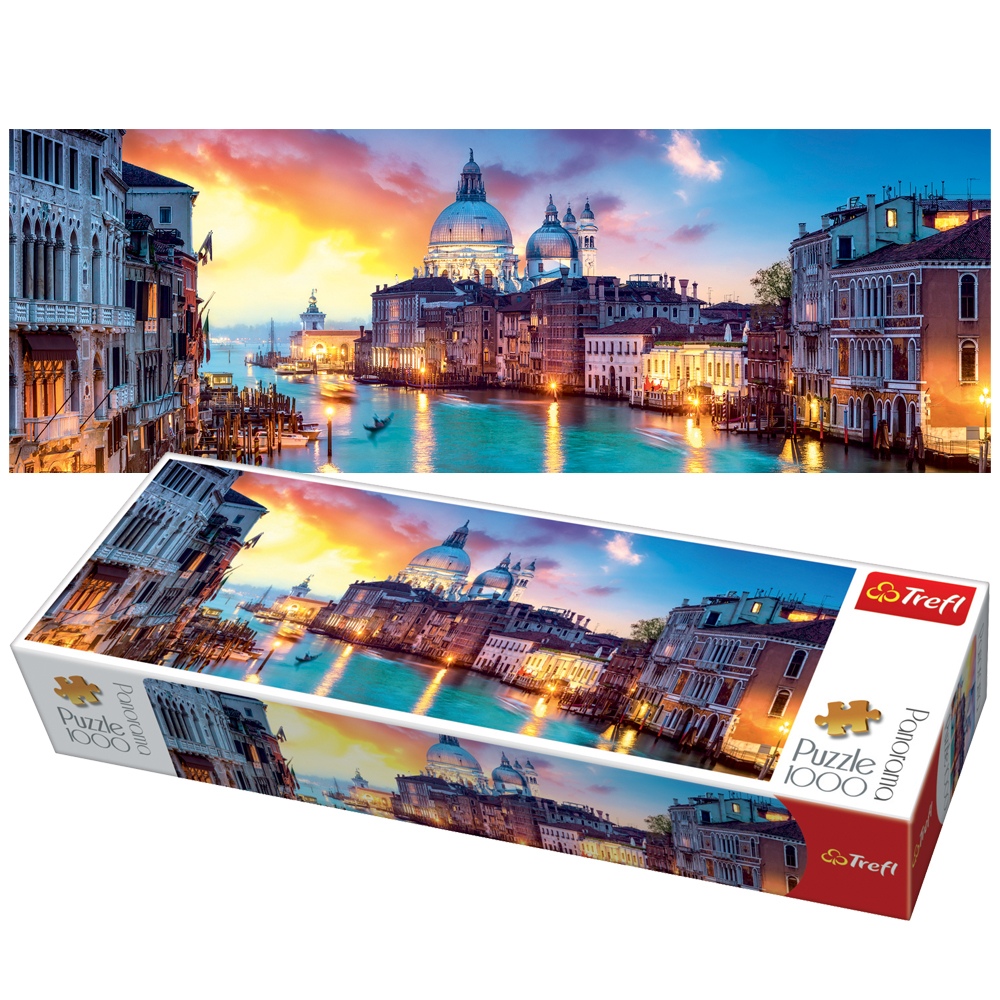 Trefl 1000 Piece Panorama Adult Large Canal Grande Venive Italy Jigsaw Puzzle 5900511290370 | eBay