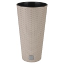 Round Beige Flower Pot H48xD25cm [027036]