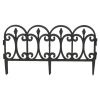 60x30cm Black Garden Fence [549423]