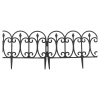 60x30cm Black Garden Fence [549423]