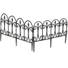 60x30cm Black Garden Fence [549423]