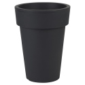 Black Round Flower Pot 24.5x31.9cm [026527]