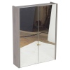 Heyden Two Door Mirror Cabinet Grey [WC010231]