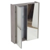 Heyden Two Door Mirror Cabinet Grey [WC010231]