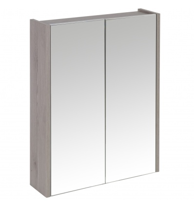 Heyden Two Door Mirror Cabinet Grey [WC010231]