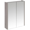 Heyden Two Door Mirror Cabinet Grey [WC010231]