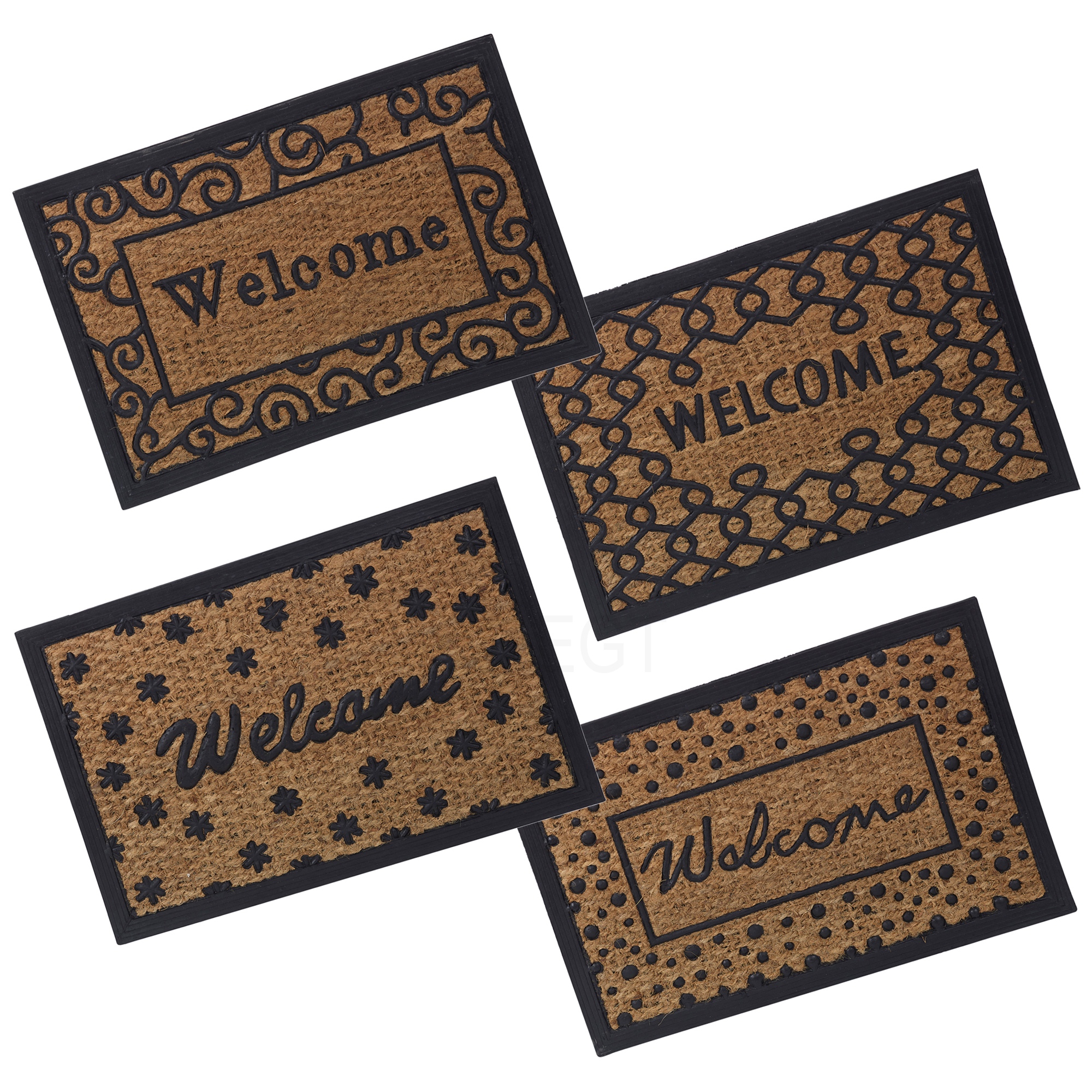 Door Entrance Welcome Rubber Doormat Design Non Slip Indoor