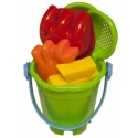 Green Sand Bucket Set 15cm 7pcs [319001]