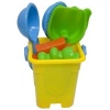 Yellow Sand Bucket Set 15cm 7pcs [319001]