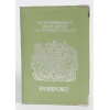 UK Real Leather Passport Holder (Green)