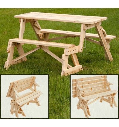 2 in 1 Bench & Picnic Set (419944)