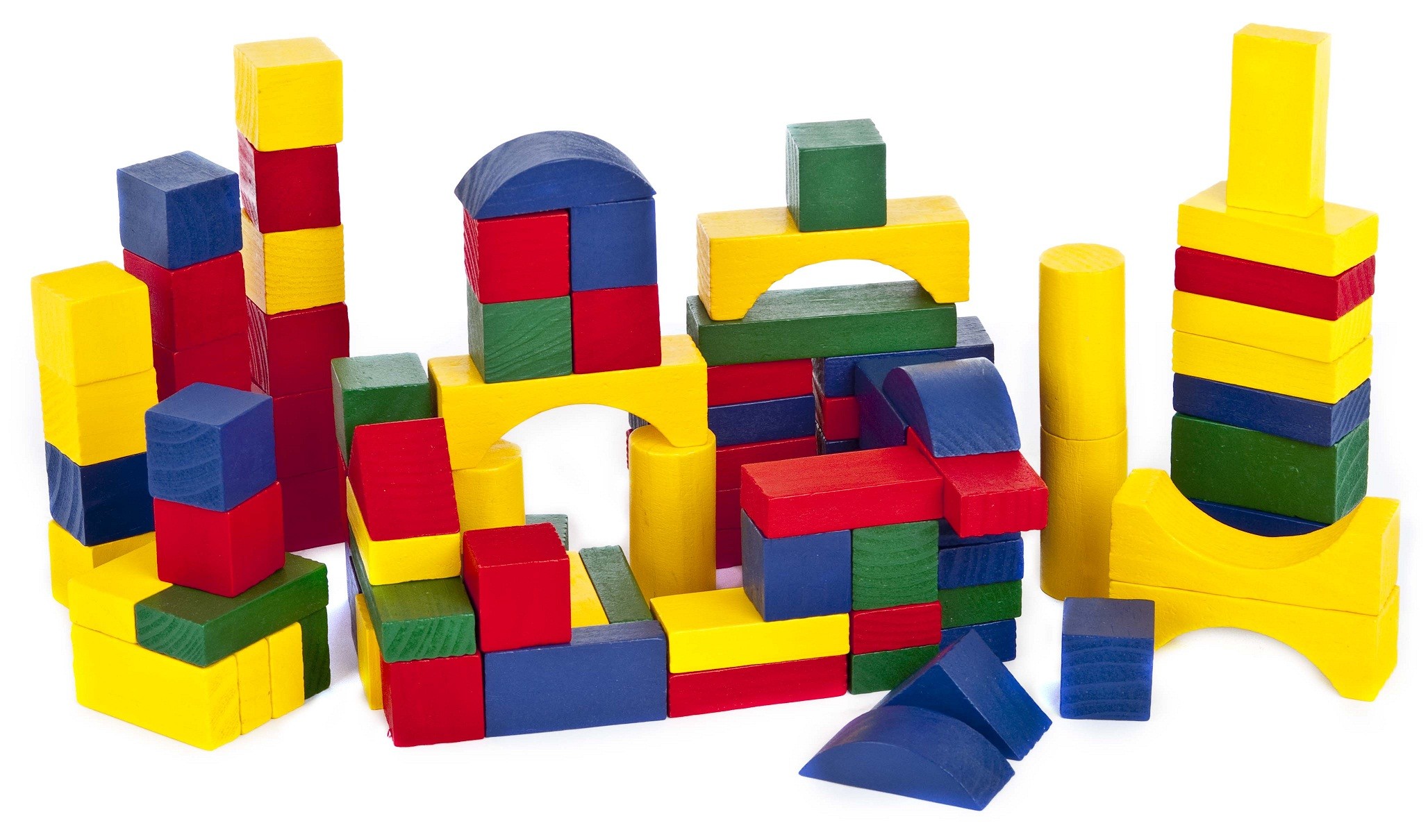 toddler building bricks