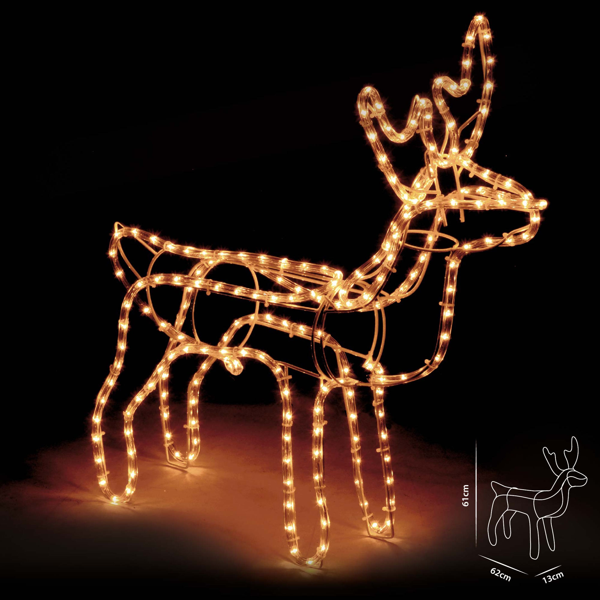 christmas reindeer lights