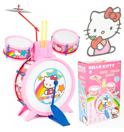 Hello Kitty Kids Acoustic Toy Drum Kit