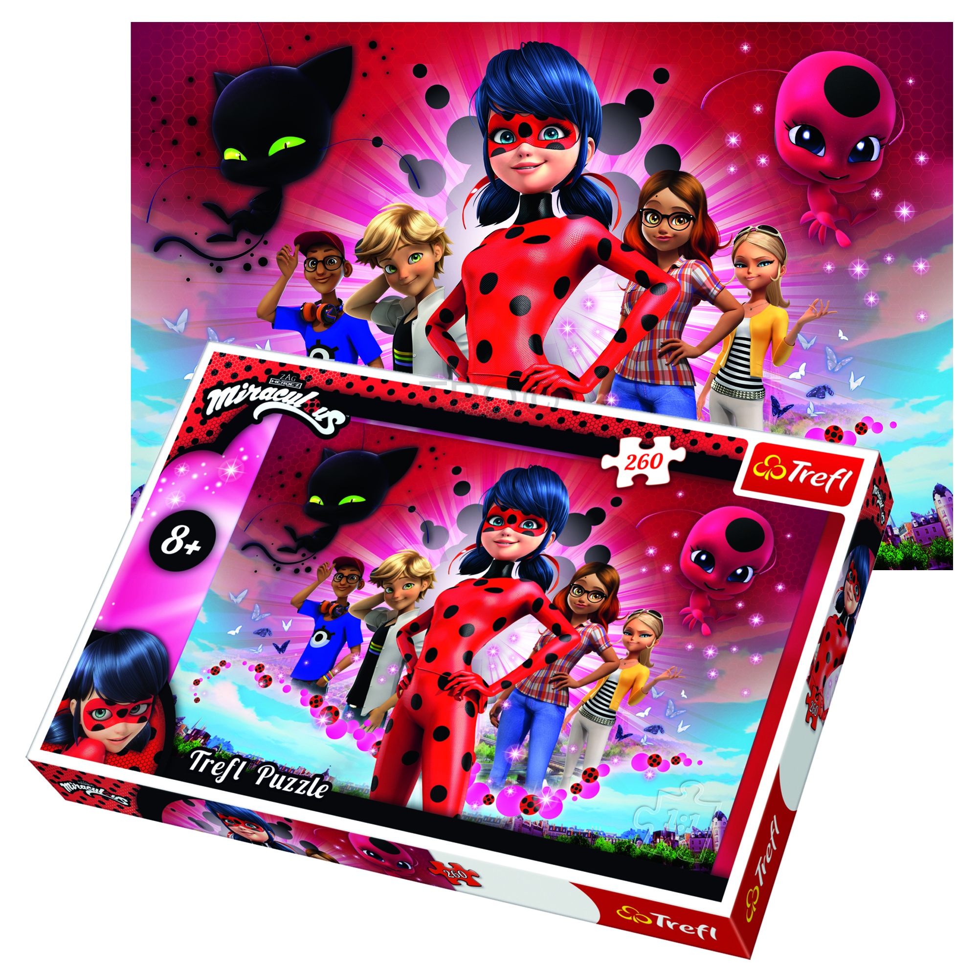 Trefl 260 Piece Kids ZAG America Miraculous Show Your Colours Jigsaw ...