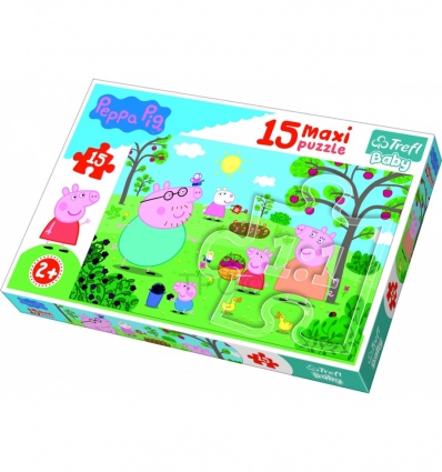 Puzzle "Maxi 15" - Peppa in the garden [14282]