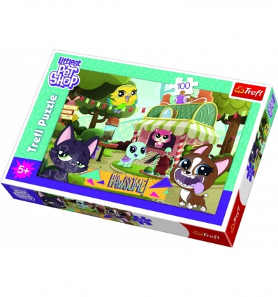 Puzzles - "100" - Playing in the park / Hasbro, Littlest Pet Shop [16338]