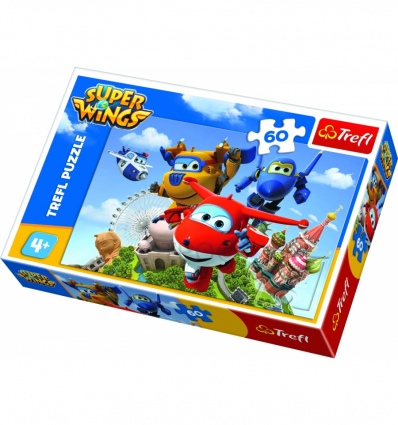 Puzzles - "60" - A flight around the world / CJ E&M Super Wings [17307]