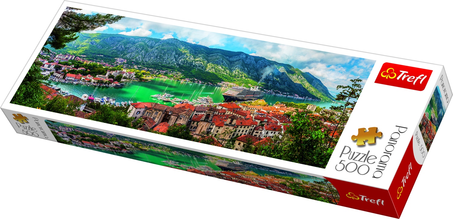 Trefl 500 Piece Panorama Adult Large Kotor Montenegro Floor Jigsaw