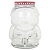 Festive Santa Glass Jar Drink Dispenser