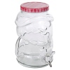 Festive Santa Glass Jar Drink Dispenser