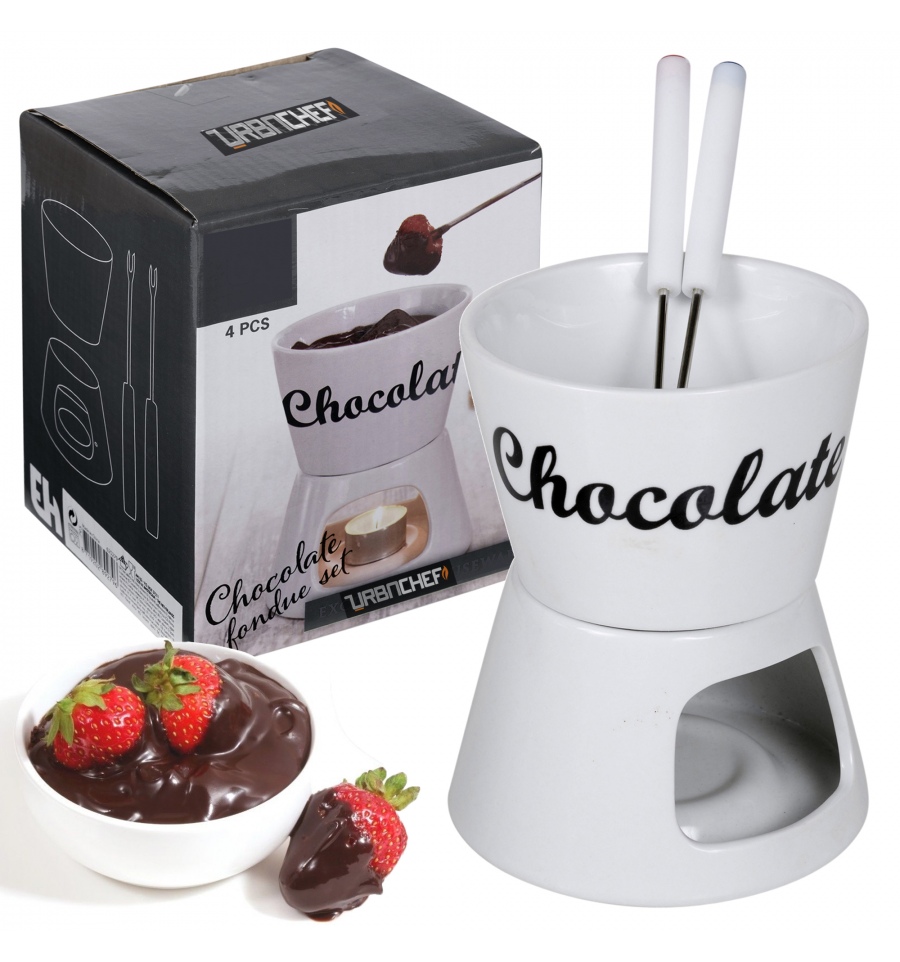 Chocolate Fondue Set 4 Piece Set