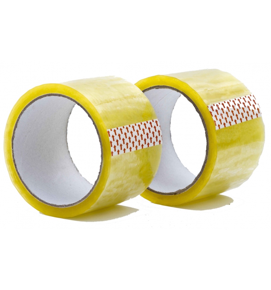 60mm X 50m Wide Clear Sellotape Rolls