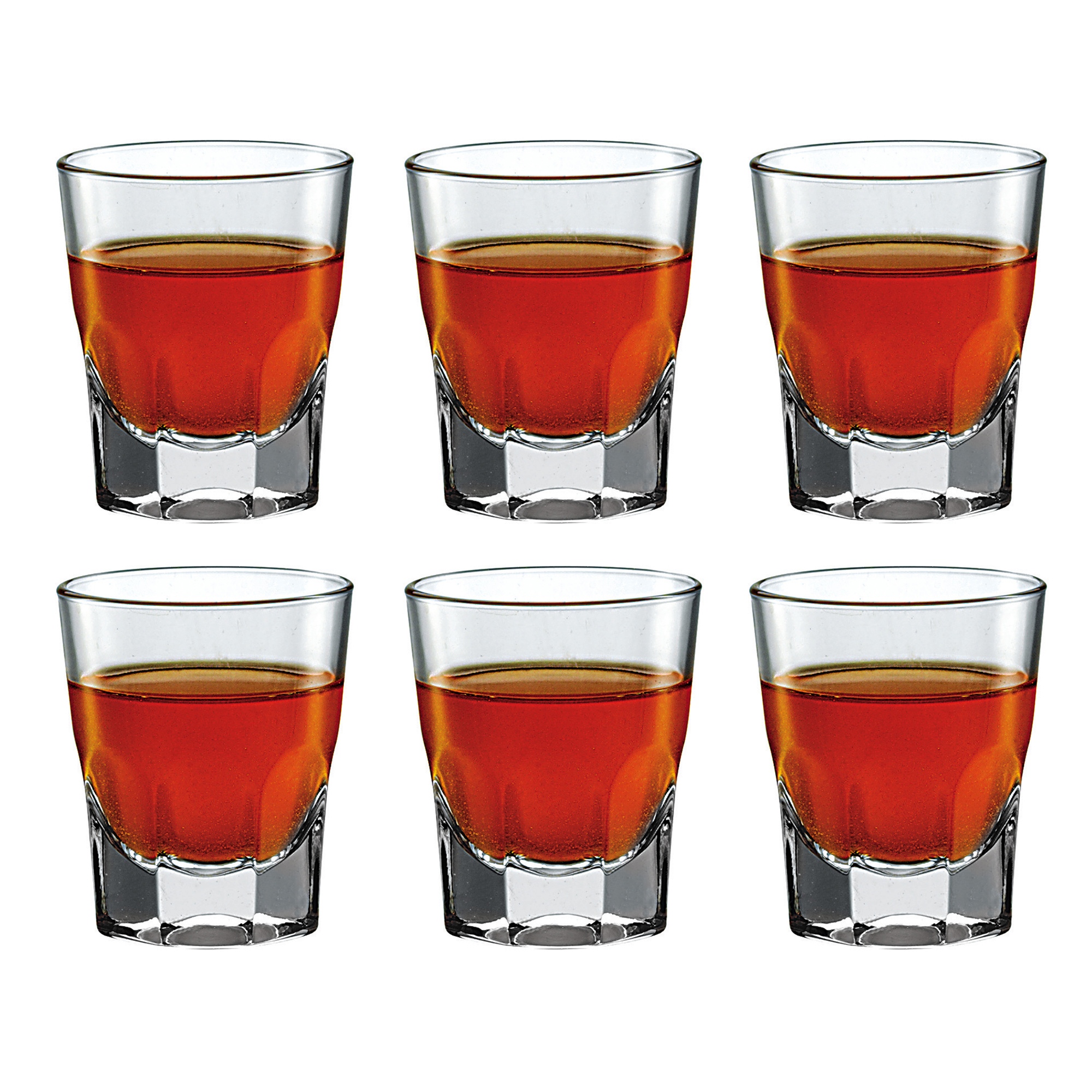 Set Of Bormioli Rocco Piemontese Liquer Shot Glasses Glassware Bar ...