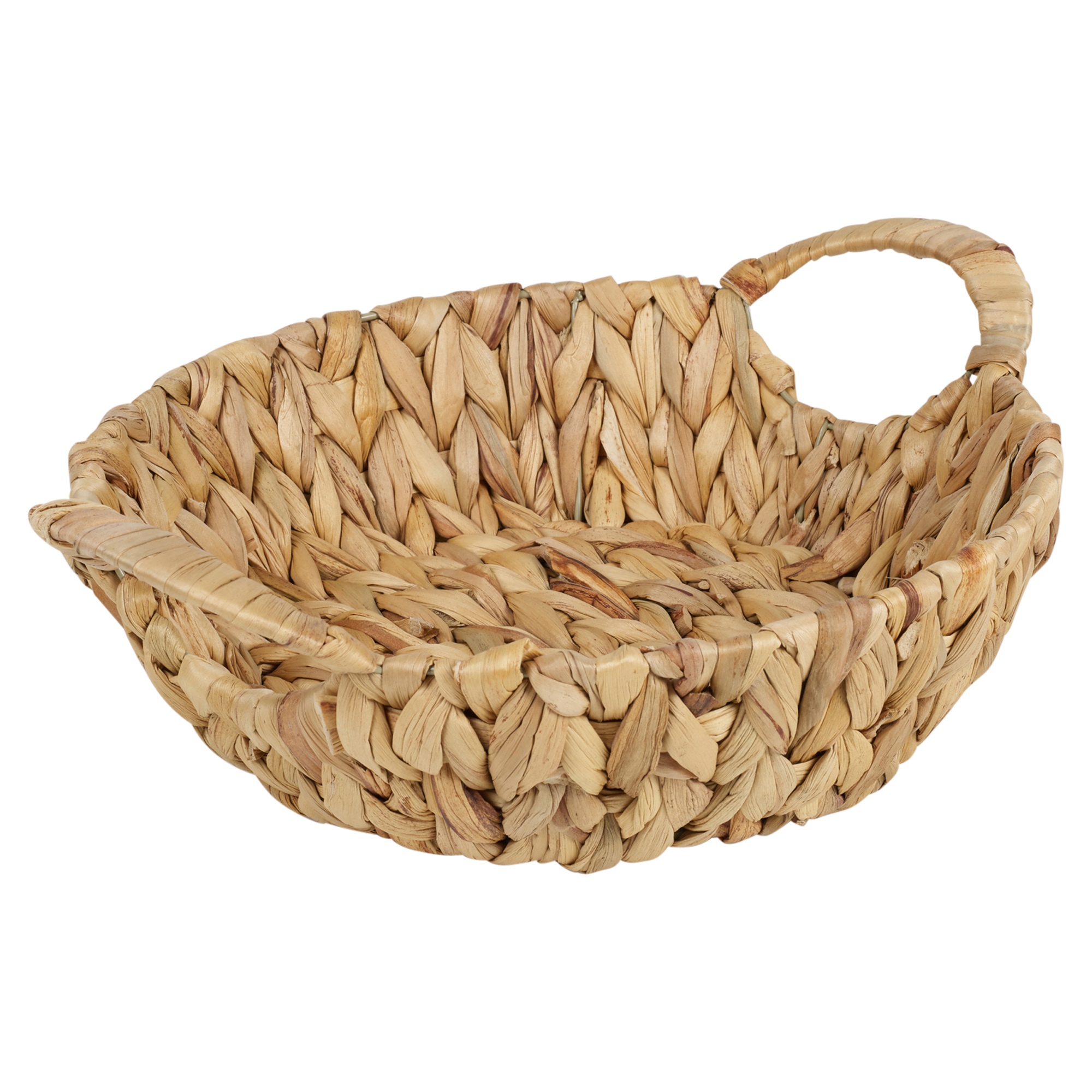 Natural Handmade Water Hyacinth Woven Storage Basket Square Round Oval