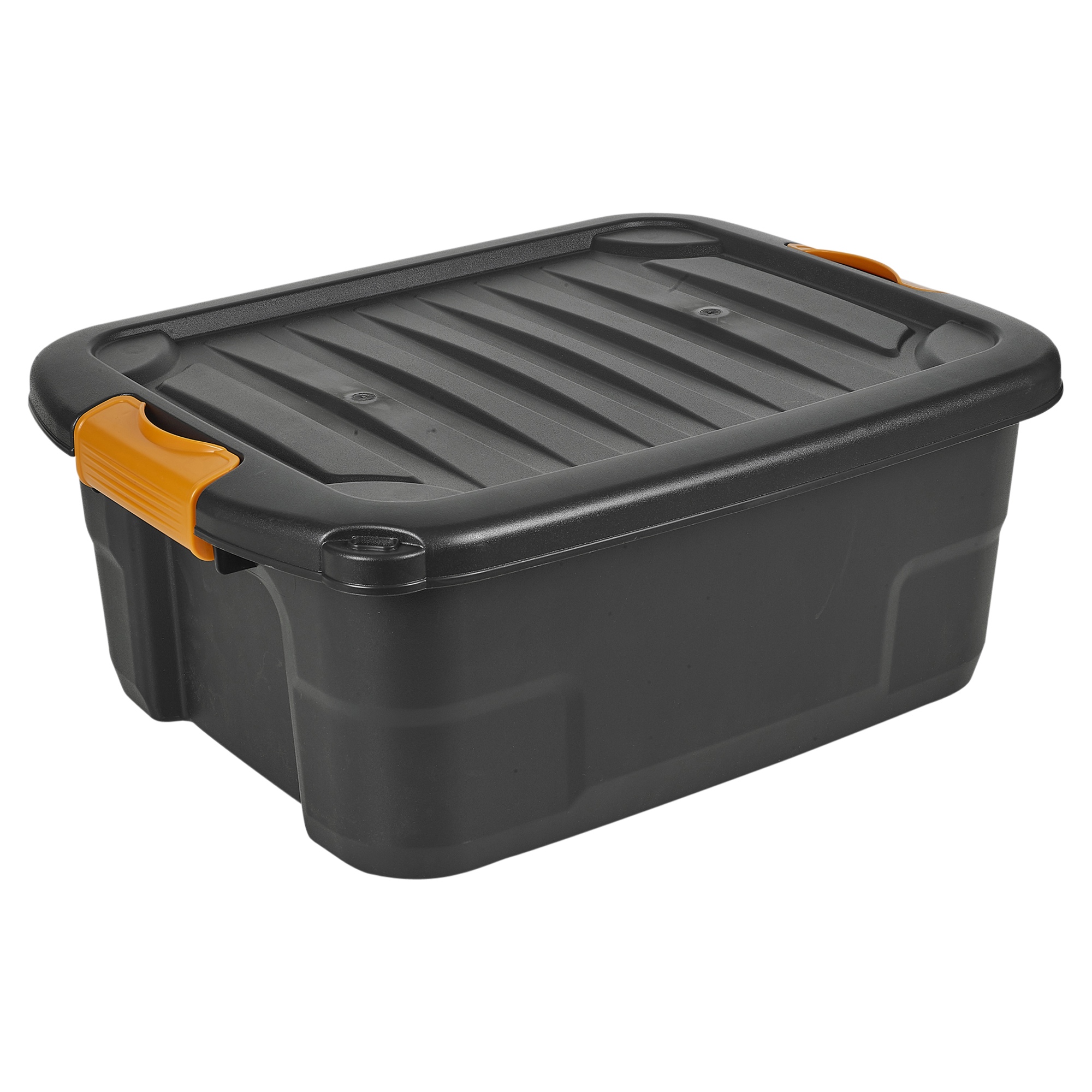 Heavy Duty Black Plastic Storage Box Lids & Handles Underbed Shoes