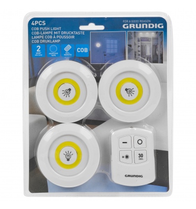 Grundig 3 PCS COB Push Light with Control [131917]