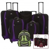 6 Travelight EVA 4 Wheel Spinner Suitcase Set