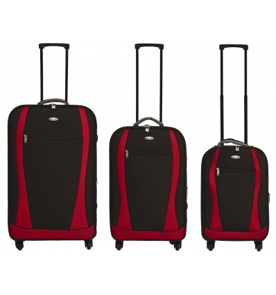 3 Travelight EVA 4 Wheel Spinner Suitcase Set