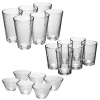 URBN-LIVING London 18 Piece Drinkware and Dessert Bowl Set