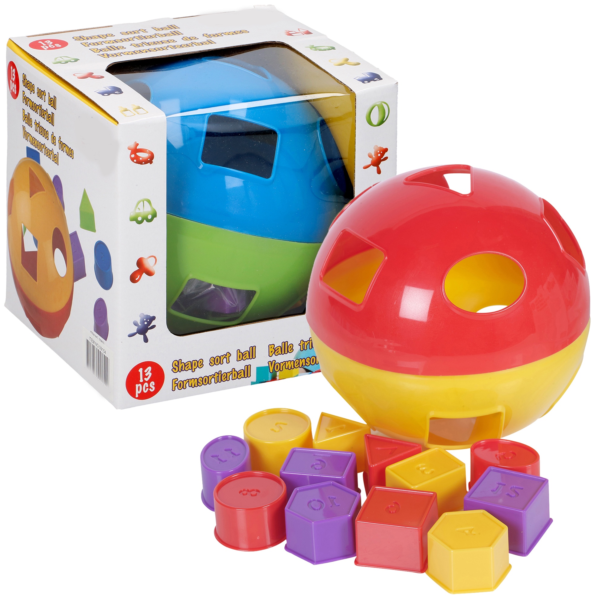 Kids Children's Shape Sorter Ball Colourful Toddler Learning ...