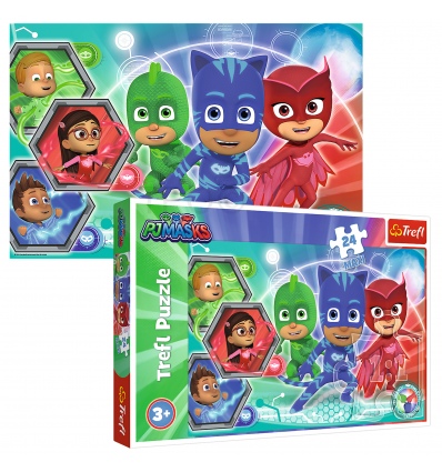 Puzzles - "24 Maxi" - PJ Masks - transformation / E1 PJ Masks [14299]