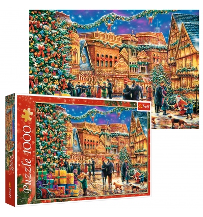 Puzzles - "1000" - Christmas Town Square / Trefl [10554]