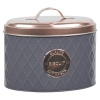 French Style Copper & Grey Tin Box