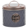 French Style Copper & Grey Tin Box