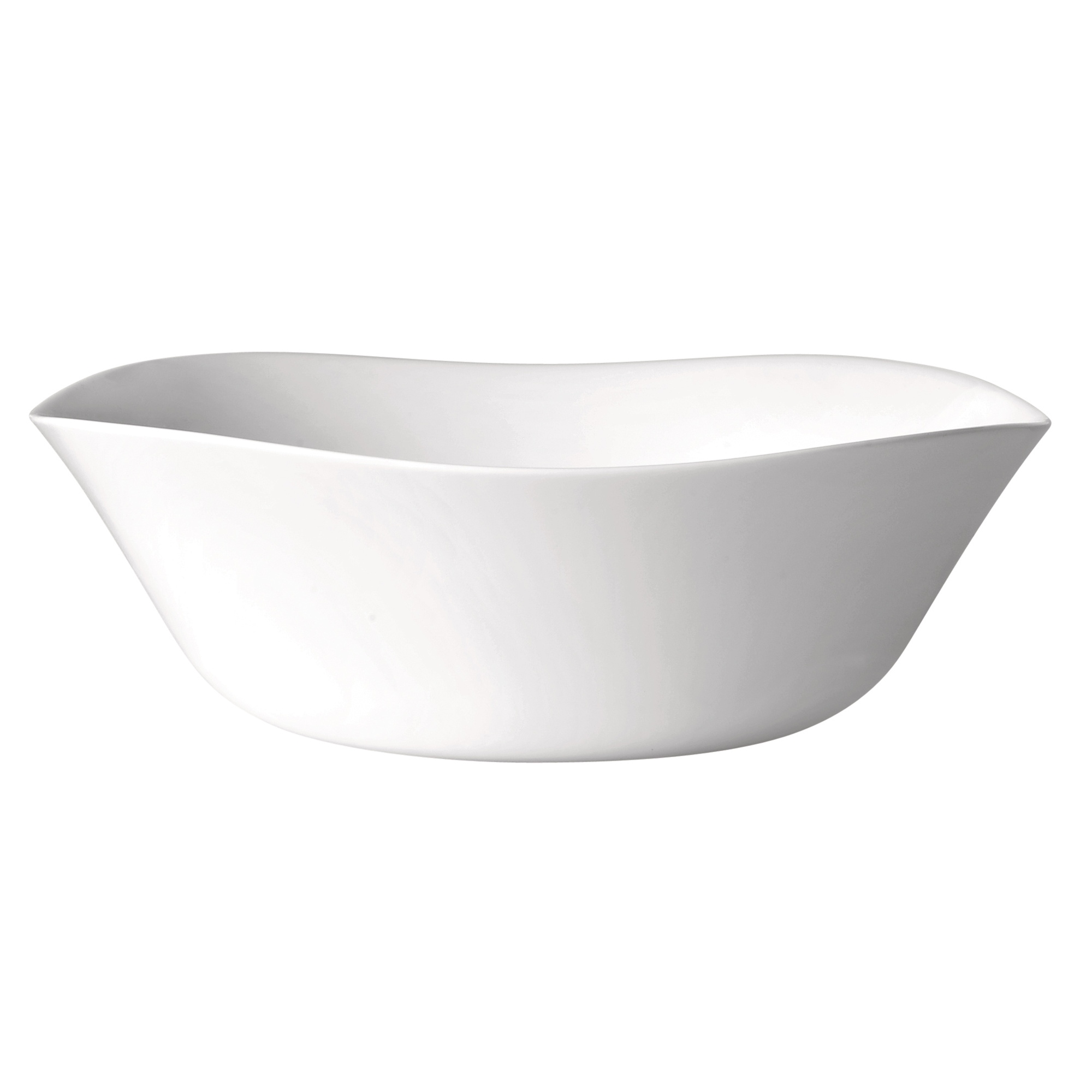 Bormioli Rocco Parma Opal Glass White 25cm Serving Salad Bowl Classic ...