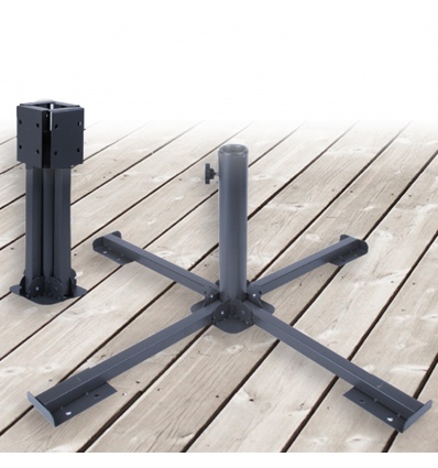 Steel Umbrella Base Grey [249979]