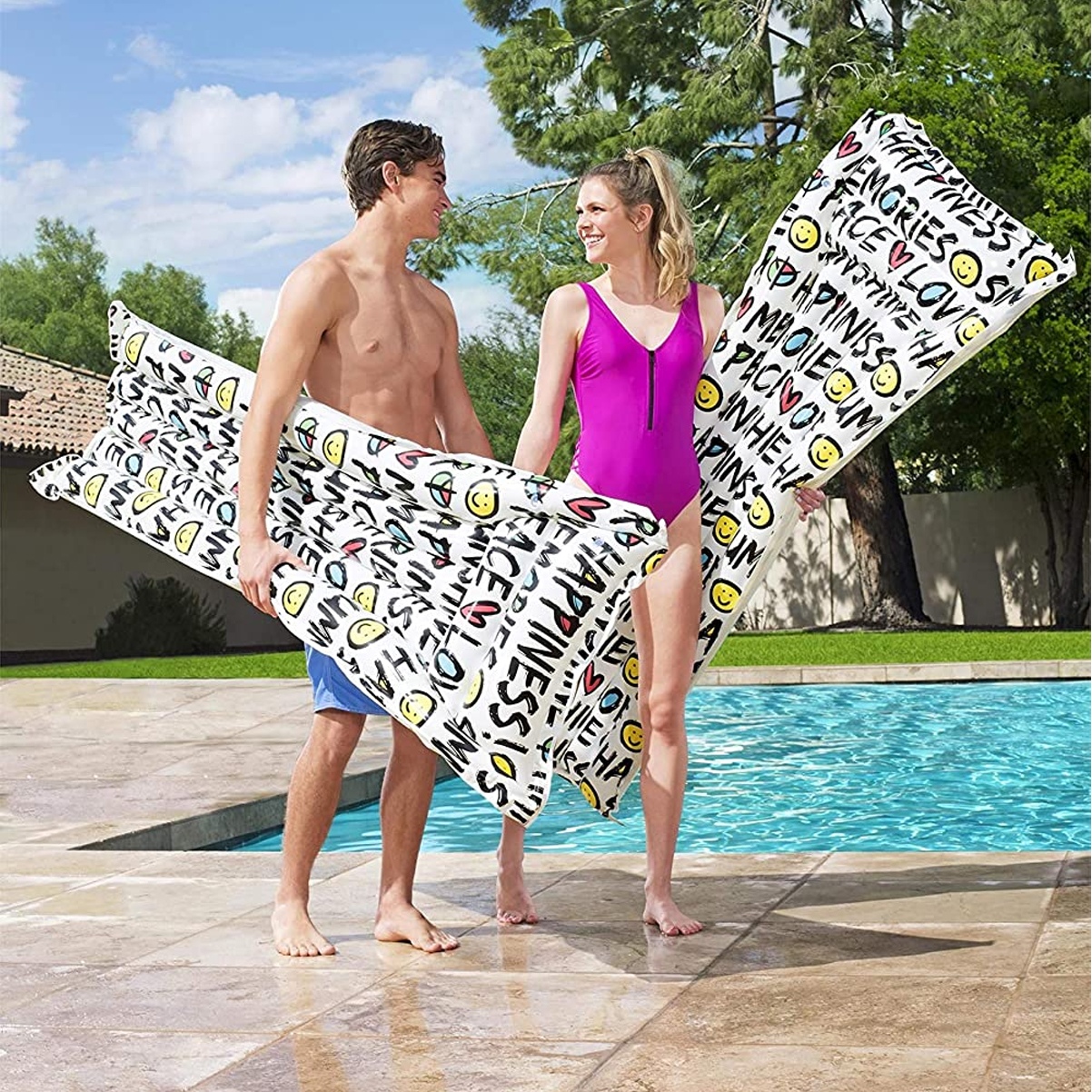 inflatable swimming mattress