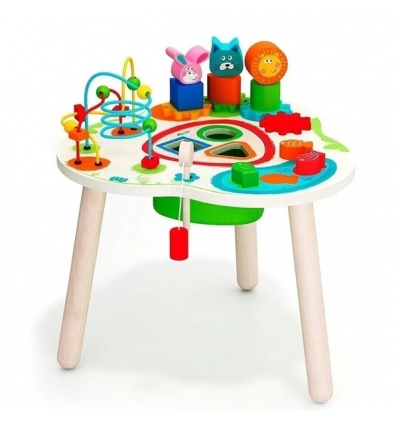 Educational Wooden Toddler Activity Table-Adventure Activity Centre-Wooden Activity Table- Educational Wooden Bead Maze Toys